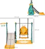HOMCOM Toboggan et balançoire pour enfants 4 en 1, aire de Voir les images du produit 5