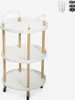 Lebensmittelwagen rund 3 Ablagen Design Nordic Räder Biky Produktbild-Vorschau 4