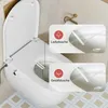 A bidet toilet seat with two different spray nozzles highlighted with inset images and text labels. Produktbild-Vorschau