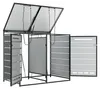 Afvalcontainerbox - 131 x 79 x 116 cm, zwart, staal, Productafbeelding-voorbeeld 17