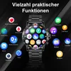 Montre connectée pour homme, noire, avec fonction Voir les images du produit 3