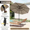 Parasol COSTWAY 300 cm z oświetleniem słonecznym LED i Podgląd zdjęcia produktu 6