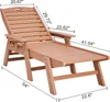 Chaise longue VEVOR, capacité de charge 181kg, HDPE chaise Voir les images du produit 8