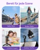 Auto-Tracking Handy Stativ mit Licht, 150cm 360° Selfie Produktbild-Vorschau 6