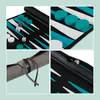 Relaxdays Backgammon, reisspeel dat opgerold kan worden, Productafbeelding-voorbeeld 5