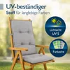 BURI 4x Hochlehner Auflage 120x50x5,5 cm - wetterfeste Produktbild-Vorschau 5