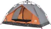 vidaXL Tente de camping dôme 2 personnes Gris et orange Voir les images du produit 4