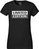 Huuraa Damen T-Shirt Limited Edition Schriftzug XL Black Produktbild-Vorschau 2