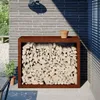 vidaXL Houtopslagrek, 100x40x80 cm, weerbestendig staal Productafbeelding-voorbeeld 2
