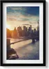 New York Manhattan und Sonnenuntergang– Wandbild mit Rahmen Produktbild-Vorschau 1