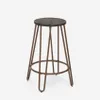 Hoher Hocker Industrielles Design Metall Holz für Bars, Produktbild-Vorschau 3