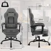 Diagrams showing the dimensions of a gaming chair. Produktbild-Vorschau