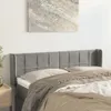 The Living Store Kopfteil mit Ohren Hellgrau 147x16x78/88 Produktbild-Vorschau 1