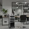 Kosmetikkoffer Trolley 70L Schwarz Silber Aluminium Make-up Produktbild-Vorschau 10