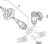 Geberit GE Mepla, Schrägsitz-Absperrventil, Rotguss, d32mm, Produktbild-Vorschau 7