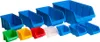 A collection of plastic storage bins of various sizes and colors. Anteprima dell’immagine prodotto