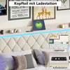 Łóżko tapicerowane ProximaX 160x200 cm z oświetleniem LED i Podgląd zdjęcia produktu 7