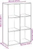 vidaXL Raumteiler-Bücherregal Weiß 69,5x29x103,5 cm Produktbild-Vorschau 7