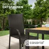 CASARIA® Gartenstühle 4er Set Stapelbar Wetterfest Produktbild-Vorschau 3