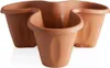 BAMA Modularer Blumentopf TRIFOGLIO, Terrakotta Produktbild-Vorschau 1