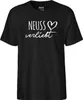 Huuraa Herren T-Shirt Neuss verliebt S Black Bio Baumwolle Produktbild-Vorschau 2