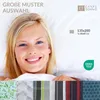 Seersucker Bettwäsche 135x200 cm aus 100% Polyester - Grau Produktbild-Vorschau 6