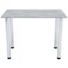 AKKE Beton Küchentisch mit chrom beine LxBxH: 100x50x74 cm Produktbild-Vorschau 3
