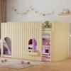 Flieks Etagenbett 90x200cm mit Led, Kinderbett Hausbett mit Produktbild-Vorschau 2
