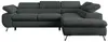 Ecksofa Sofa Grau, Wohnlandschaft L-Form mit Schlaffunktion Produktbild-Vorschau 7
