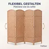 IvoQ Raumteiler – 4 Paneele – 170 x 160 cm – Faltbarer Produktbild-Vorschau 4