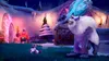 A cartoon-like winter scene with characters from a video game. Produktbild-Vorschau