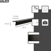 A product image showing a profile of a metal trim piece with dimensions indicated, alongside icons representing features. Produktbild-Vorschau