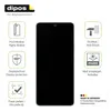 A product image showcasing a smartphone screen protector with various feature icons and text. Produktbild-Vorschau