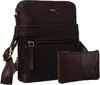 Peterson pánská crossbody taška z přírodní kůže hnědá Náhled obrázku produktu 9