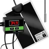 A heating mat with a digital thermostat and temperature probe for terrariums. Voir les images du produit