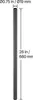 VEVOR Treppengeländerstangen, 51er Set, φ19 x 660 mm, Produktbild-Vorschau 7