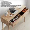 Mid-Century Schreibtisch mit Schubladen Eichenfarbe für Produktbild-Vorschau 5
