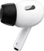 A close-up studio shot of a single earbud with a black ear tip. Voir les images du produit