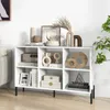 COSTWAY Bücherregal mit 6 Fächern, Standregal mit erhöhten Produktbild-Vorschau 2
