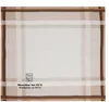 A folded handkerchief with a plaid pattern and care instructions. Produktbild-Vorschau