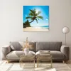 Bilder auf glas - Strand Palme Meer - 70x70cm - Glasbilder Produktbild-Vorschau 7