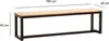 FineBuy, jídelní lavice, 160 cm, akátové masivní dřevo, Náhled obrázku produktu 3