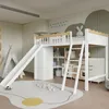 Łóżko piętrowe Merax 90x200cm ze zjeżdżalnią, szafą i Podgląd zdjęcia produktu 4