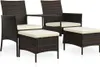 vidaXL Ensemble canapé de jardin 7 pièces poly rotin brun Voir les images du produit 1
