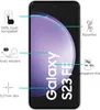 A product image showing a smartphone screen protector with feature callouts. Produktbild-Vorschau