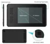 A graphic tablet with different modes labeled on the screen, shown from multiple angles. Produktbild-Vorschau