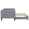 vidaXL Divano letto estraibile Grigio chiaro 80x200 cm Anteprima dell’immagine prodotto 4
