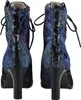 A pair of women's ankle boots shown from the back. Produktbild-Vorschau