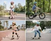 Kask Dziecięcy Rowerowy Hulajnoga LED Regulacja 50-56 cm Podgląd zdjęcia produktu 3