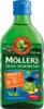 A bottle of Möller's Norwegian Cod Liver Oil with fruit flavor. Produktbild-Vorschau